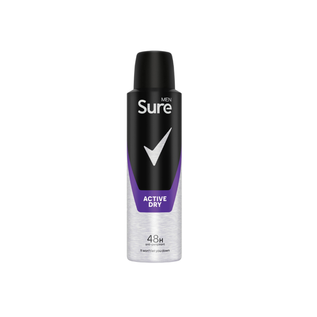 [319224 - DISC] Sure Men Antiperspirant Active Dry 150ml - DISC