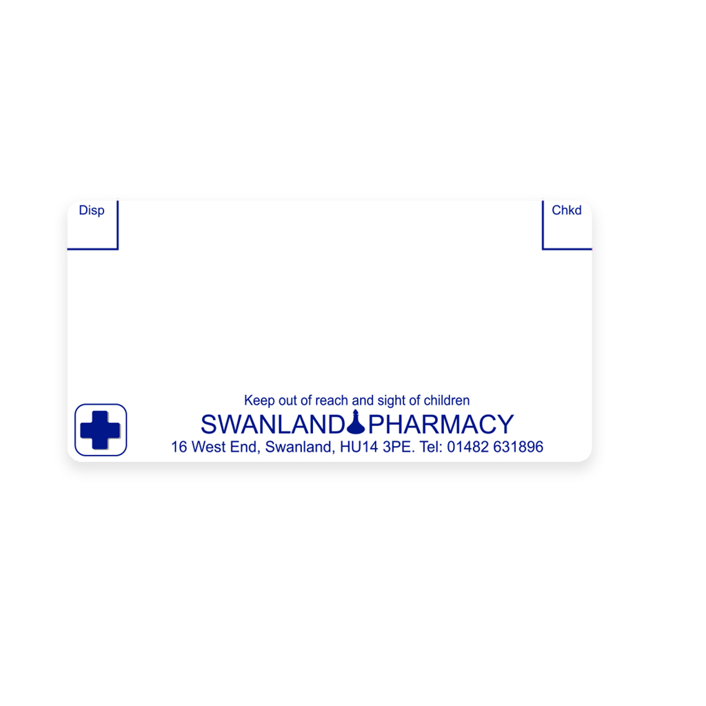 [EMT1847] Swanland Pharmacy Dispensing Labels