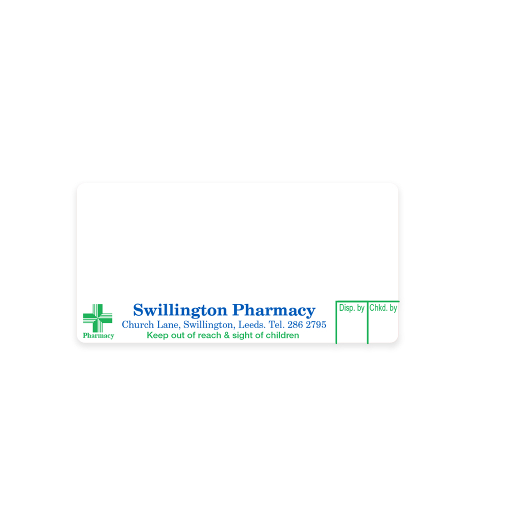 [EMT493B] Swillington Pharmacy Dispensing Labels