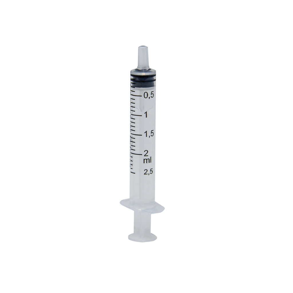 Syringe 2ml Luer Slip Tip