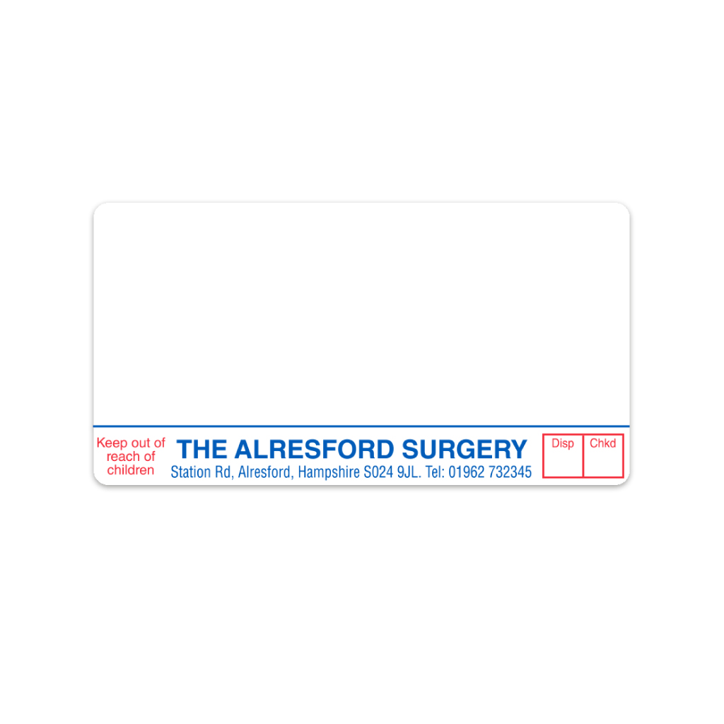 [BREMT3723] The Alresford Surgery Labels