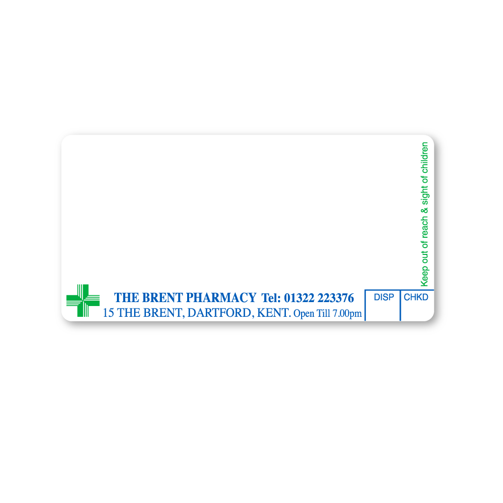 [AZEMT2594] Ackers Chemist Labels The Brent Kent