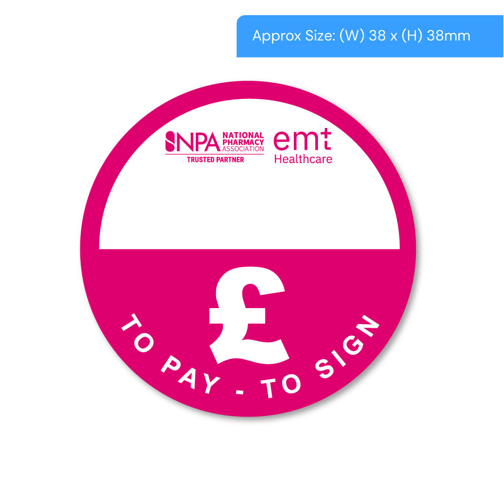 [STI1000PS] To Pay To Sign Alert Labels