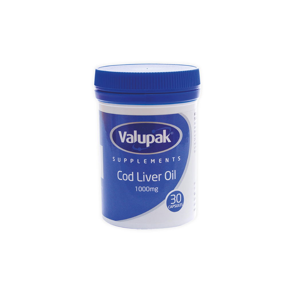 Valupak Cod Liver Oil Caps 1000mg 30s