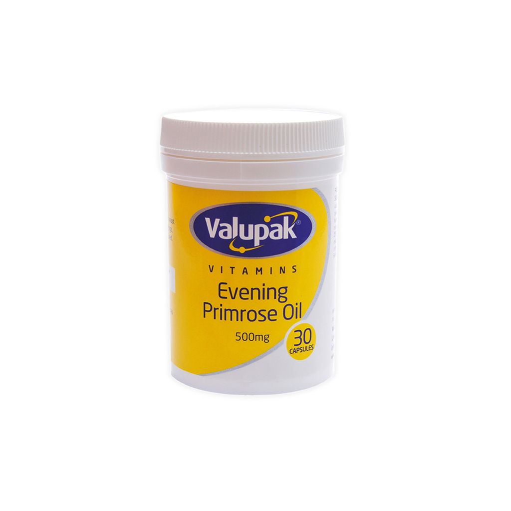 Valupak Evening Primrose Oil 500mg 30 Capsules