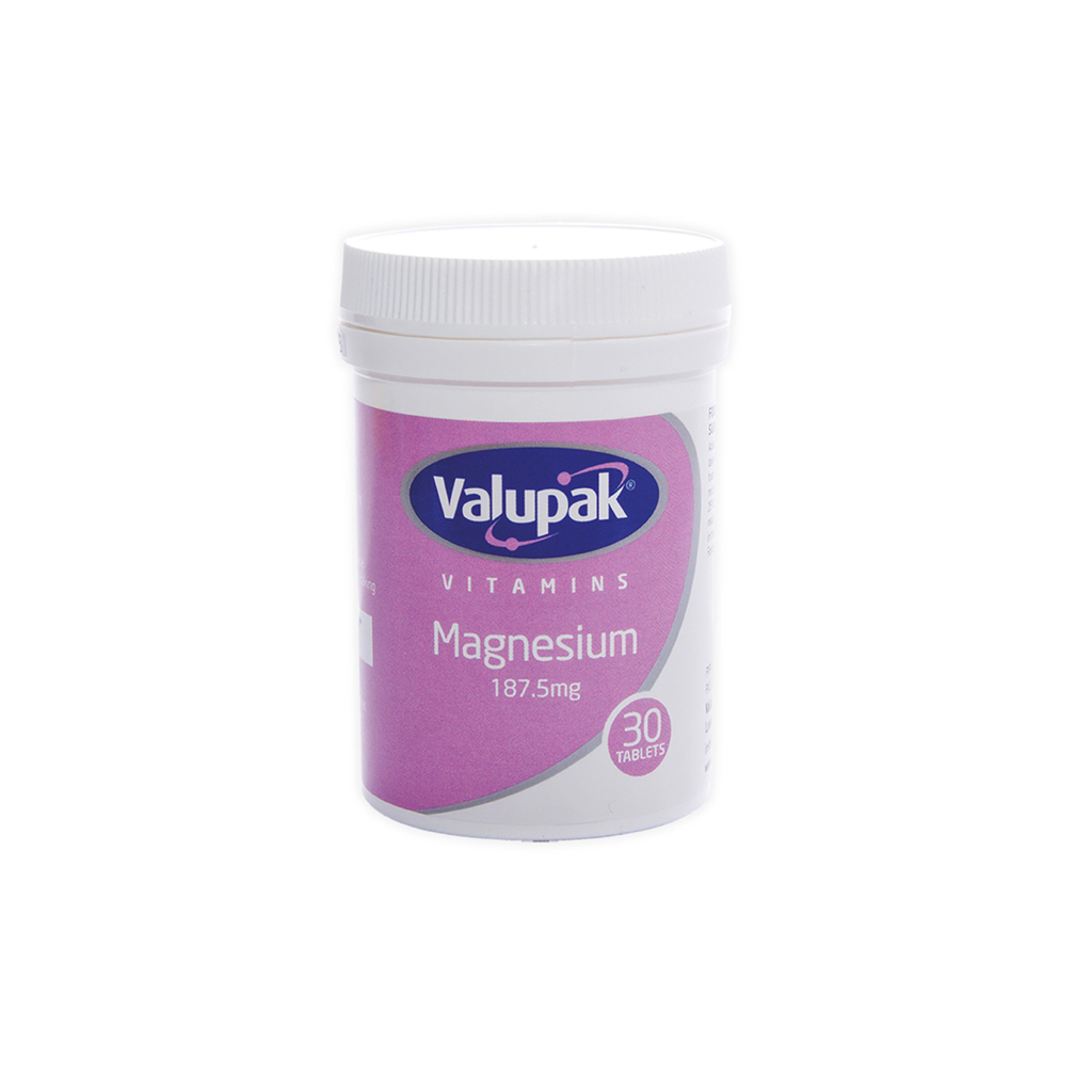 Valupak Magnesium 187.5mg, 30 Tablets