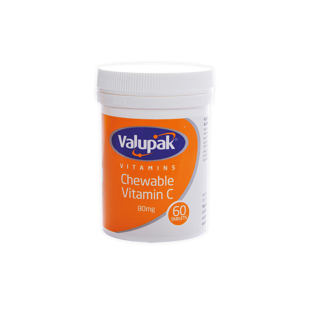 [2509644] Valupak Vitamin C Chewable - 80mg, 60 Tablets