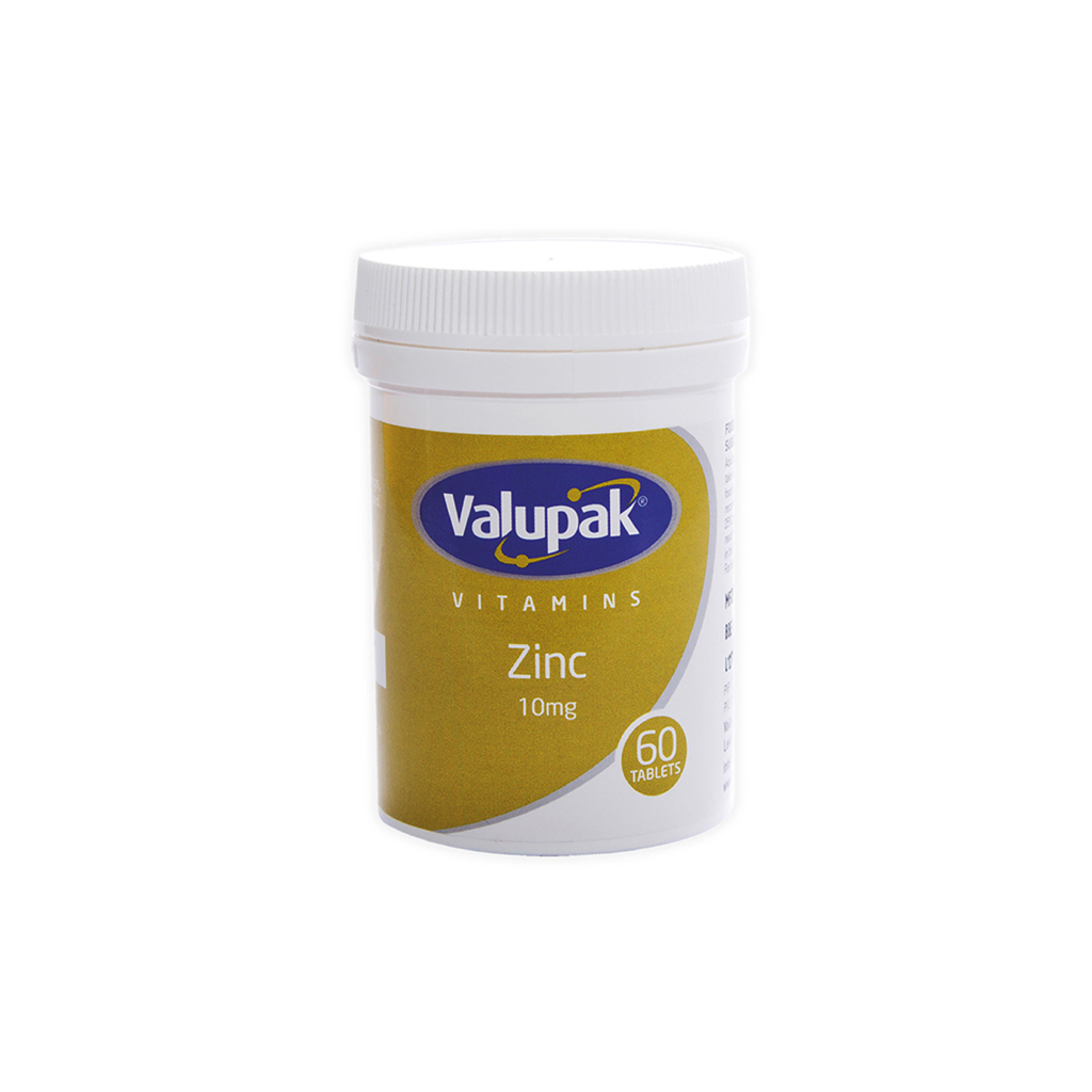 [2710572] Valupak Zinc 10mg 60 Tablets