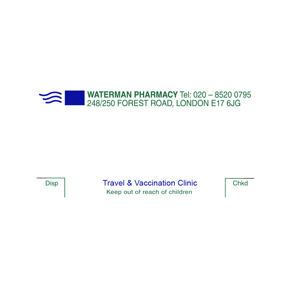 Watergate Pharmacy Dispensing Labels
