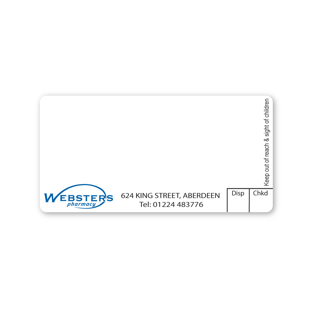 [EMT465] Websters King St Pharmacy Labels