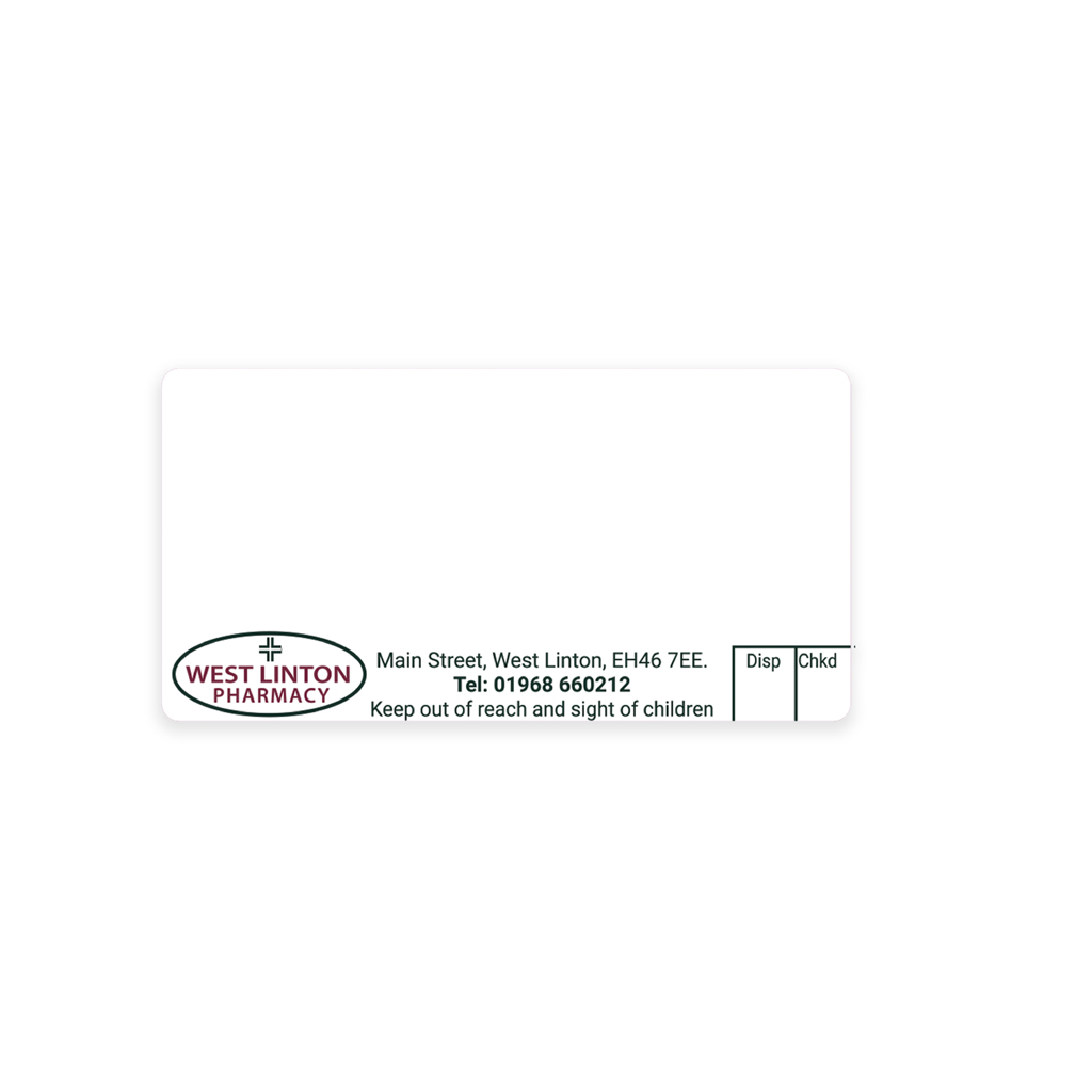 [EMT1645] West Linton Pharmacy Dispensing Labels