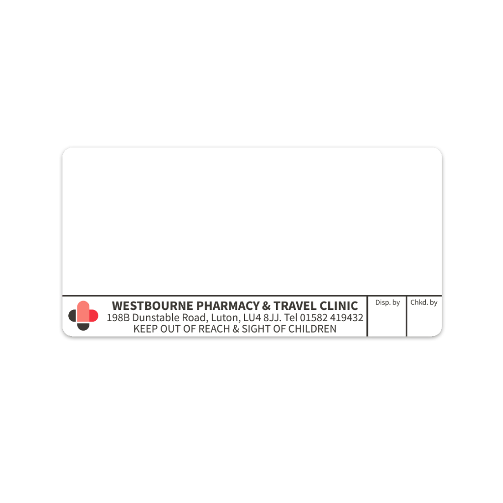 [EMT2091] Westbourne Pharmacy Labels