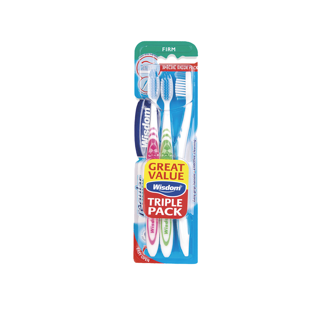 Wisdom Toothbrush Reg Plus Firm Trip Pk