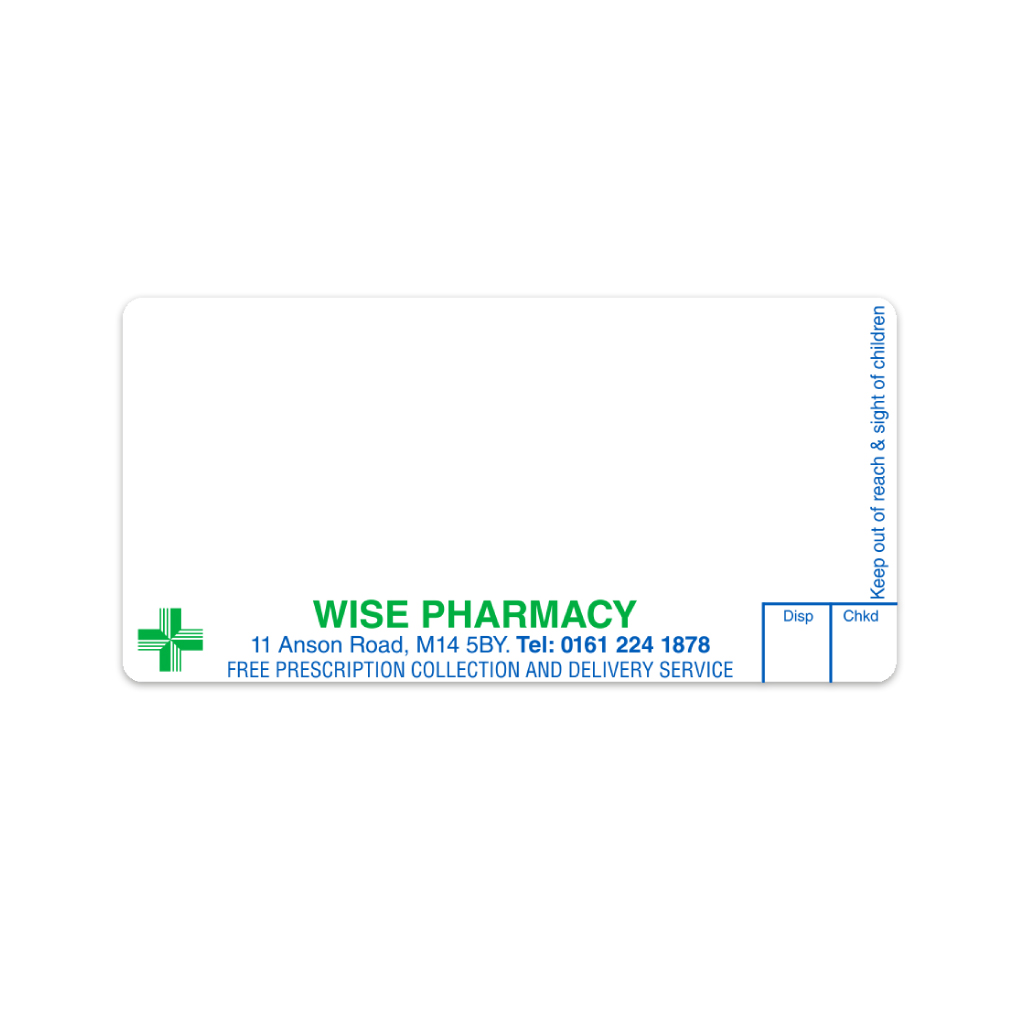 [AZEMT3110] Wise Group Anson Road Pharmacy Labels