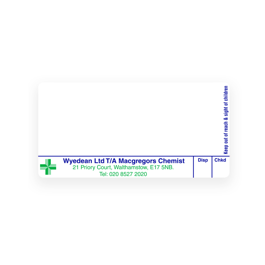 [AZEMT2182] Wyedean Ltd T/A Macgregors Disp Labels
