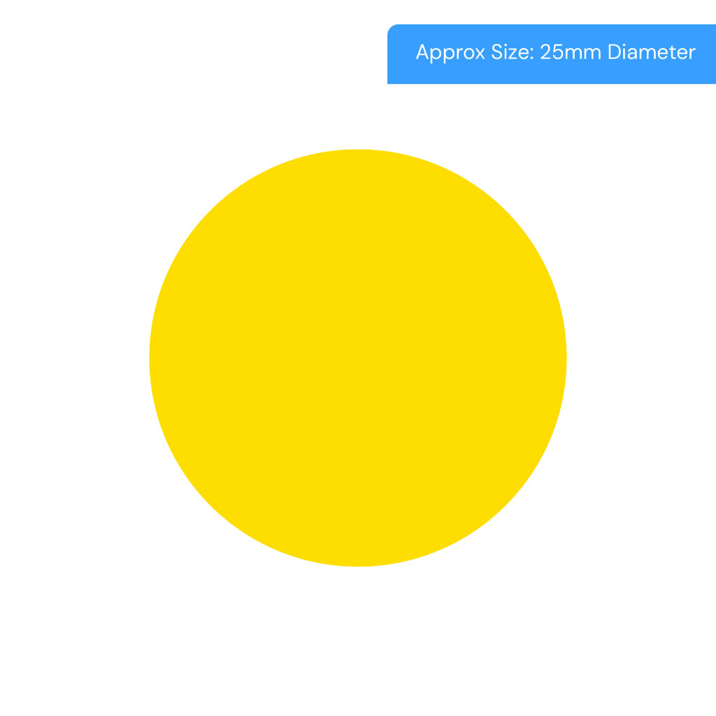 [YELLOW] Yellow Coloured Stickers