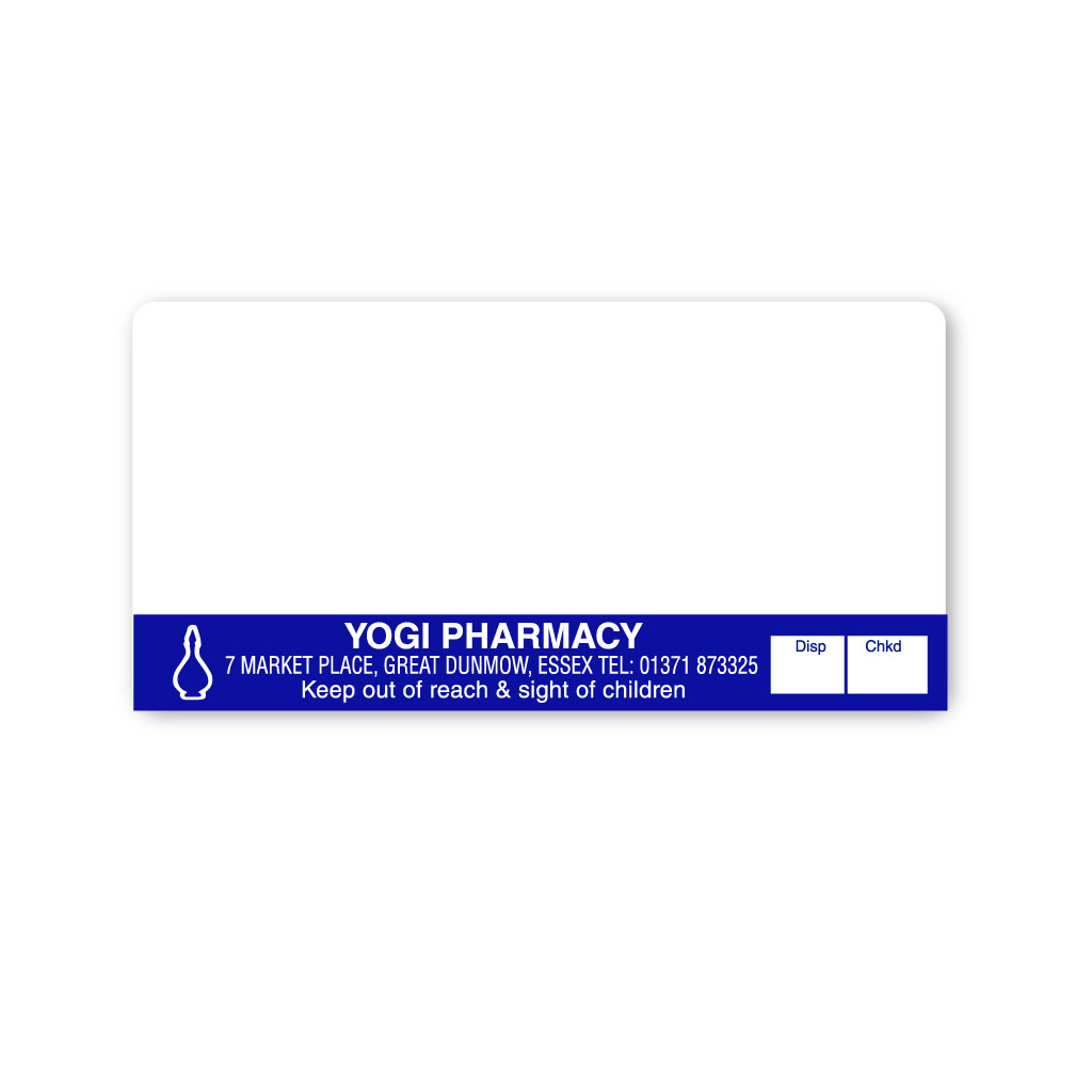 Yogi Pharmacy Labels YOG001