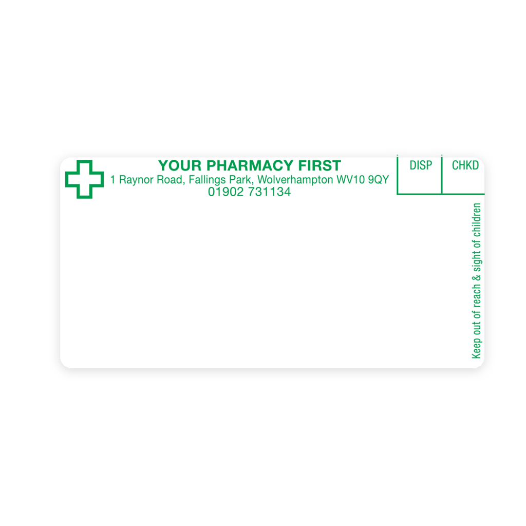 [EMT1247] Your Pharmacy First Dispensing Labels
