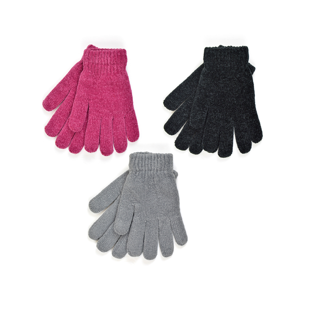 [GL859] Ladies Chenille Gloves                  