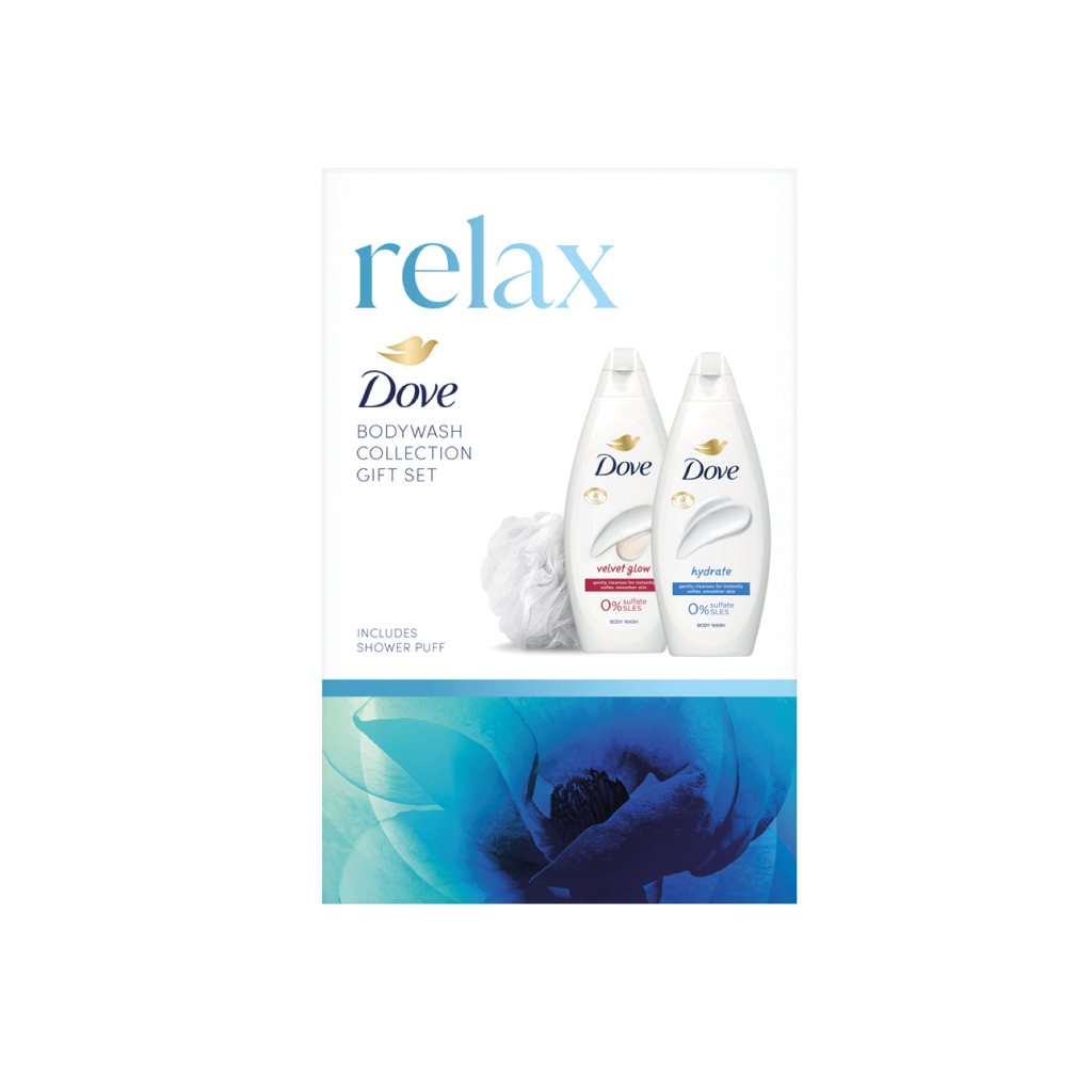 [C009122] Dove Relax BodyWash Collection Gift Set 