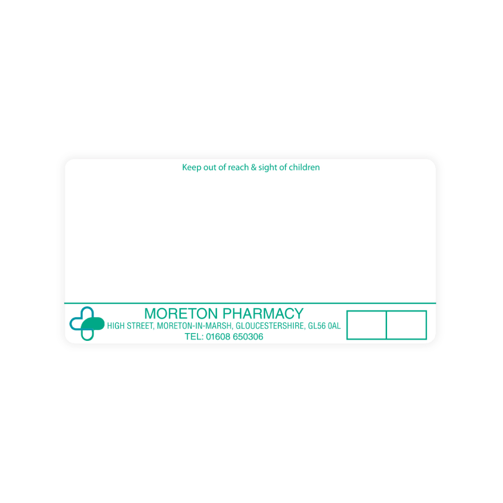 [EMT4673] Arsalan Khan Group Moreton Pharmacy Labels