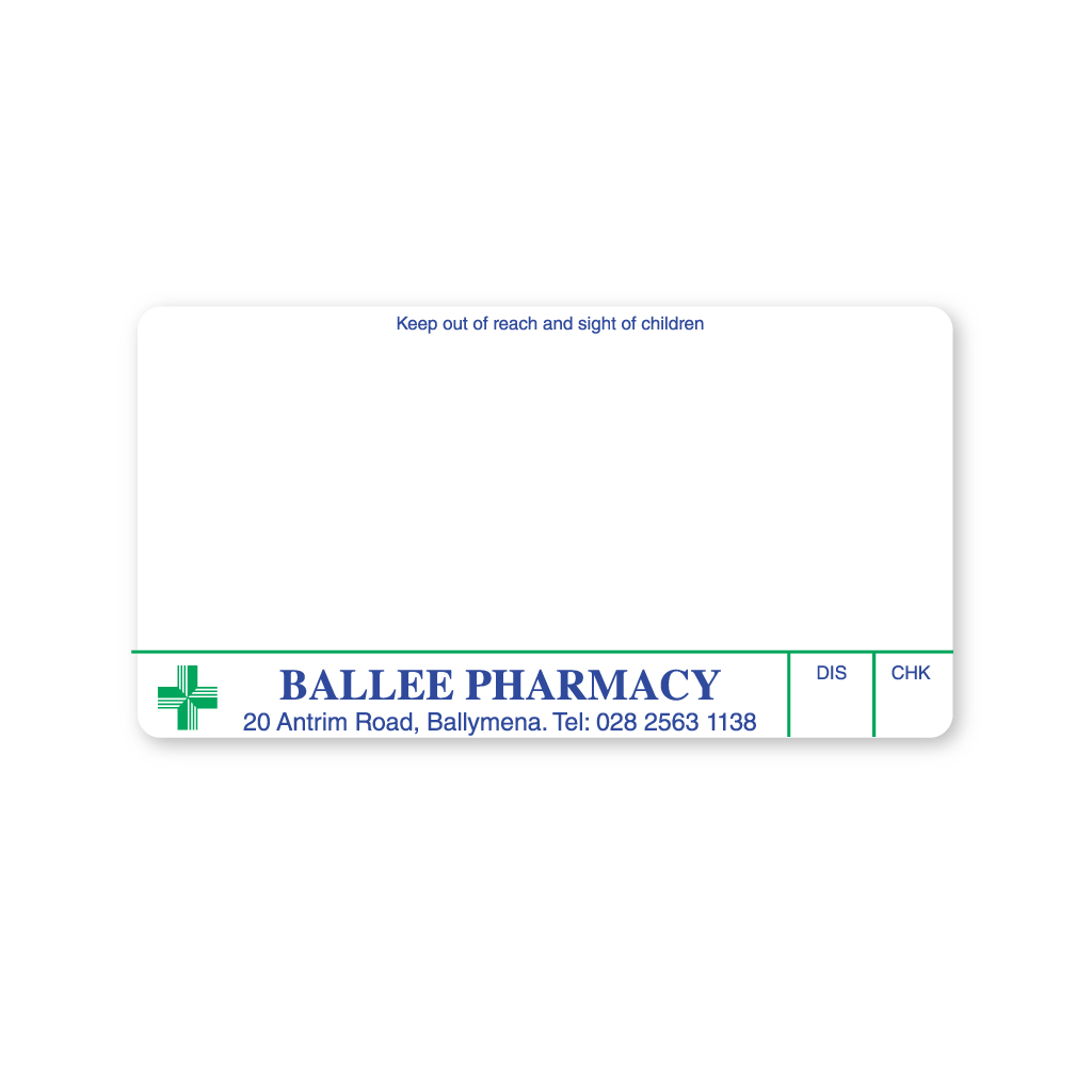 Ballee Pharmacy Dispensing Labels