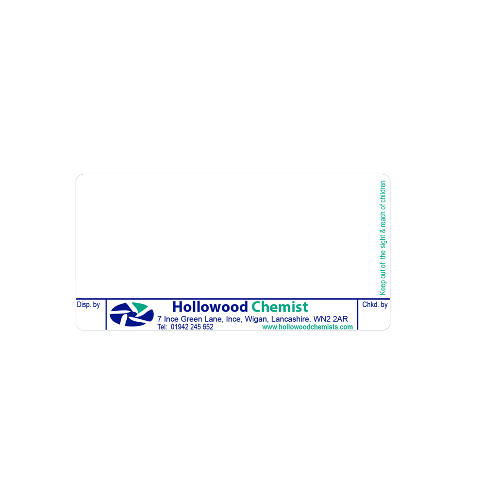 Ince Green Pharmacy Labels Hollowood 