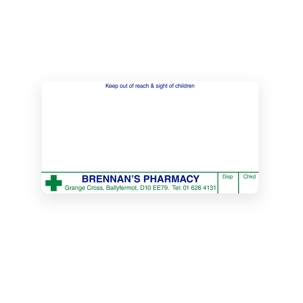 Brennans Pharmacy - Liam Skelly Labels