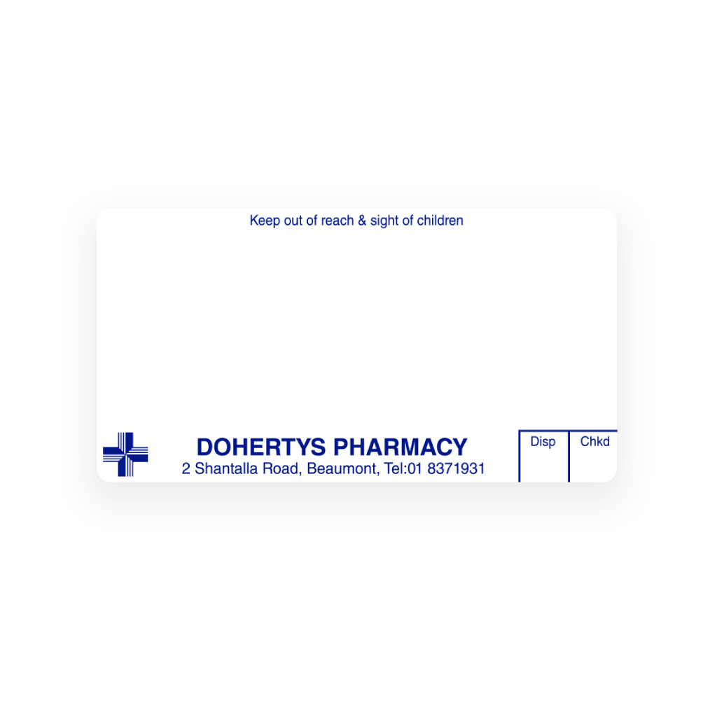 [EMTLS4589] Dohertys Pharmacy Liam Skelly Labels