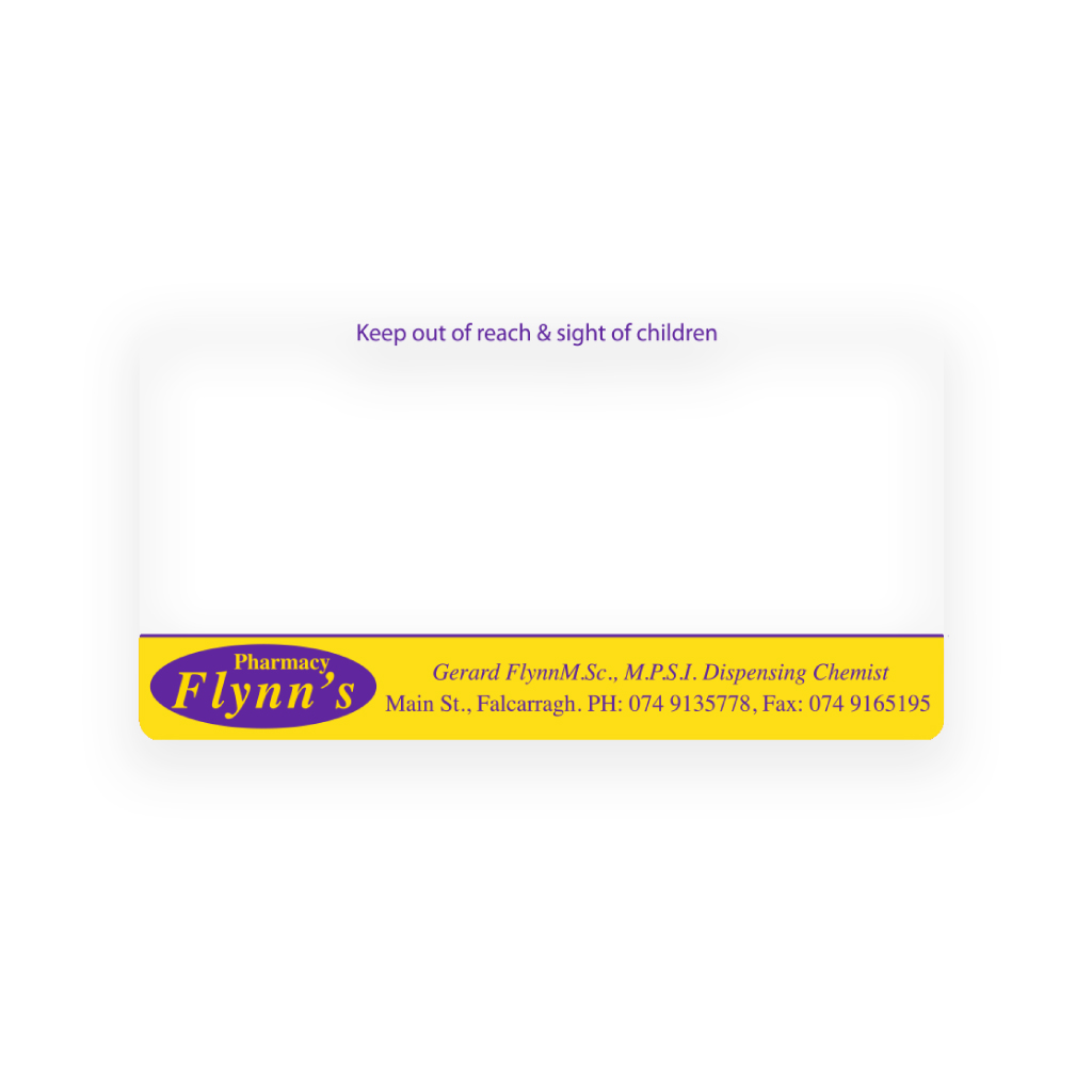 [EMTLS4598] Flynns Pharmacy Liam Skelly Labels
