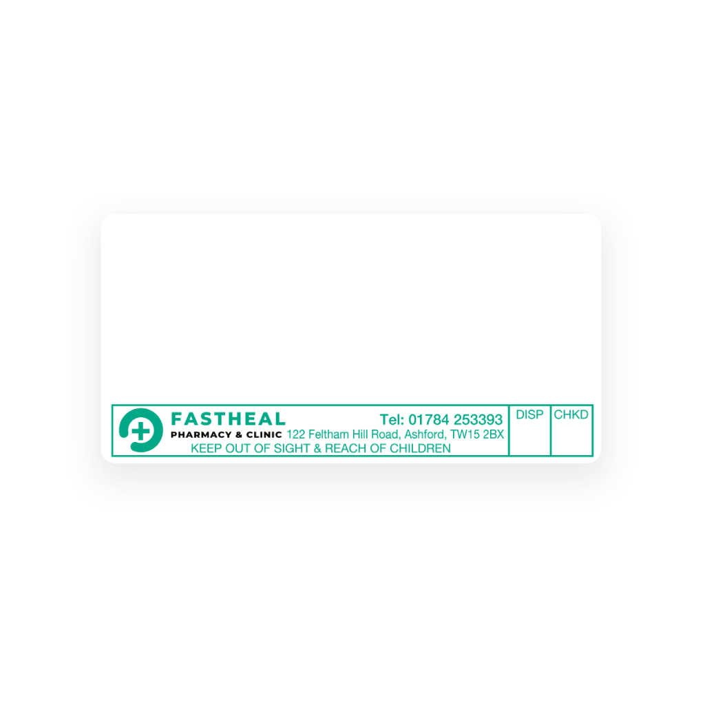 [EMT4687] Feltham Hill Rd Fast Heal Pharmacies Labels