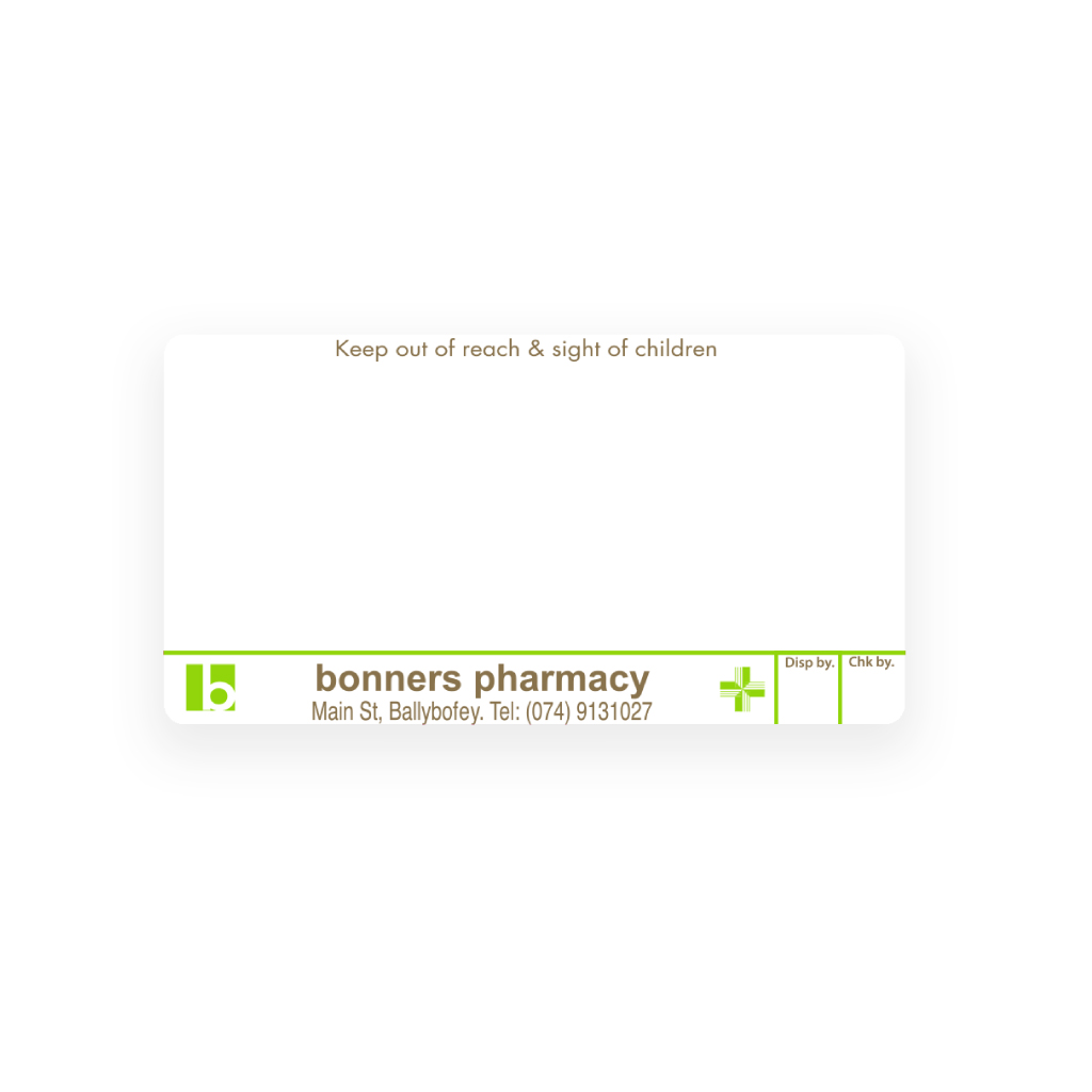 Bonners Pharmacy   Liam Skelly Labels