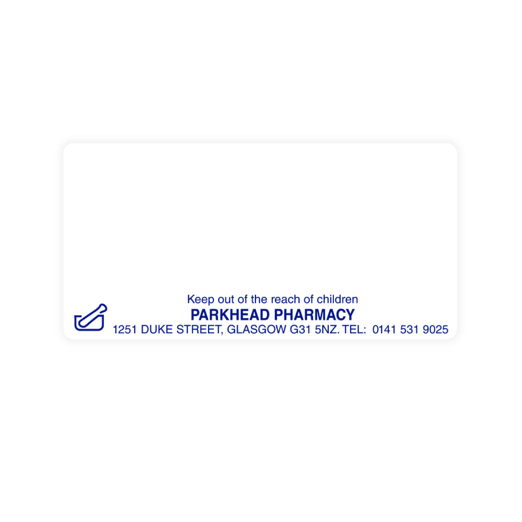 [EMT4710] Parkhead Pharmacy Labels