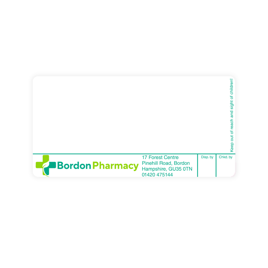 [EMT4670] Bordon Pharmacy Labels