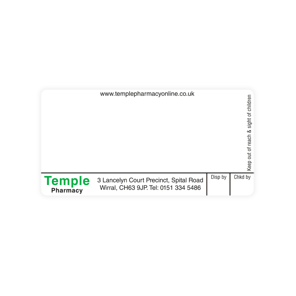 Temple Pharmacy Labels 