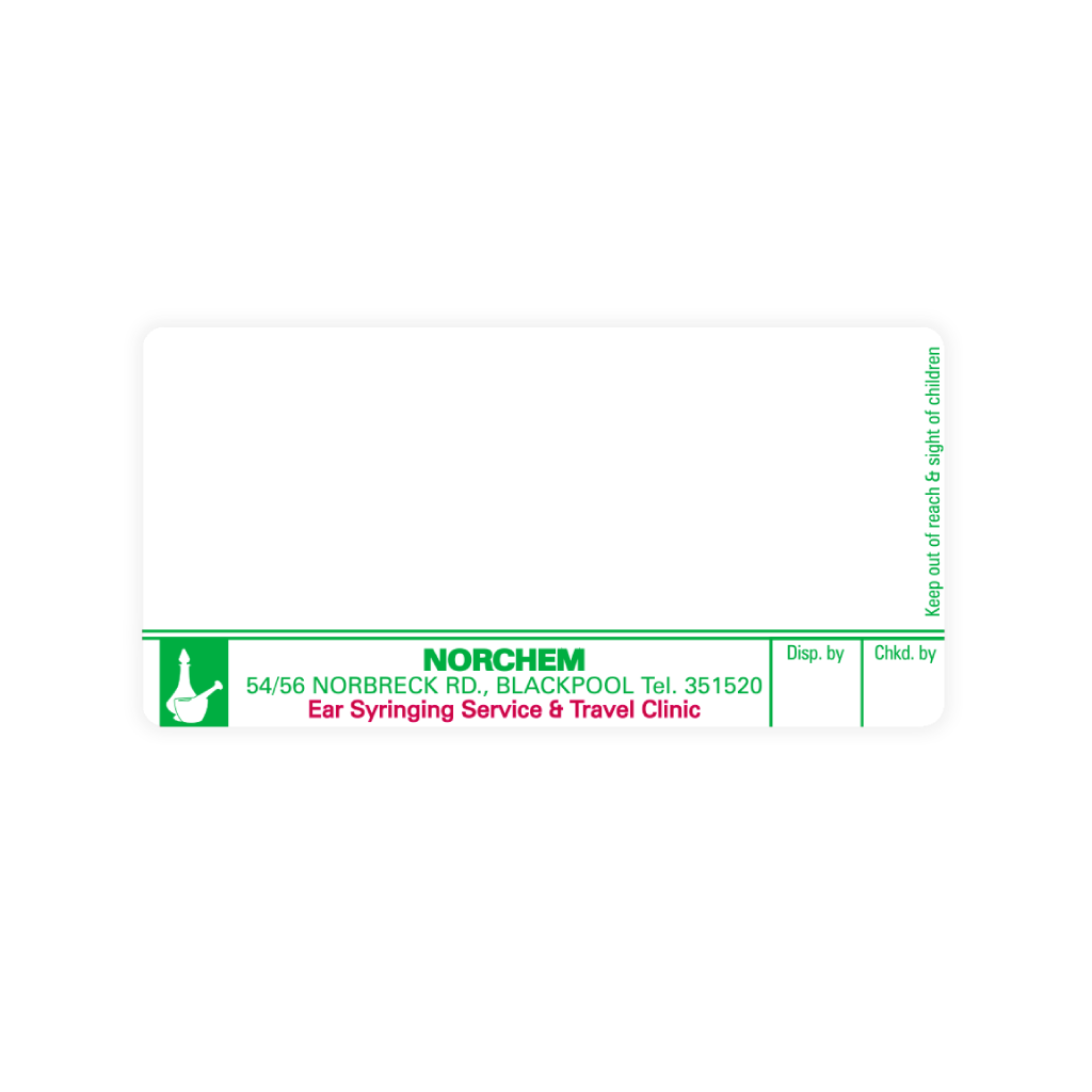 [EMT4726] Norchem Pharmacy Labels