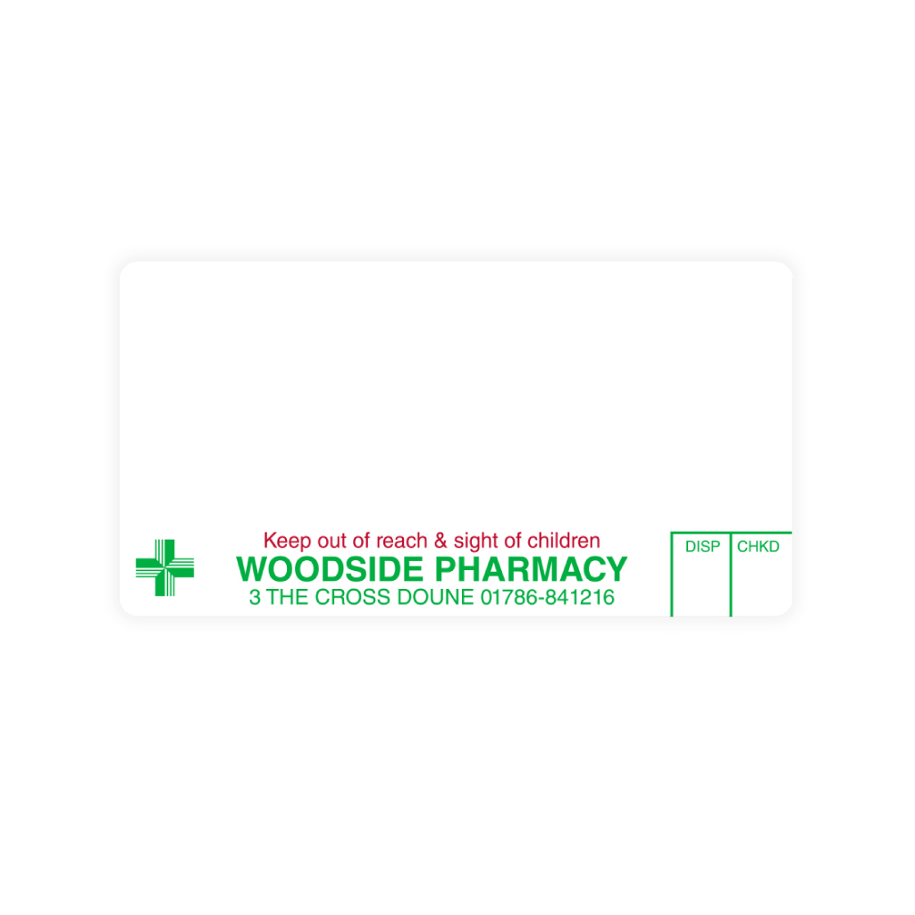 Woodside Pharmacy Dispensing Labels 