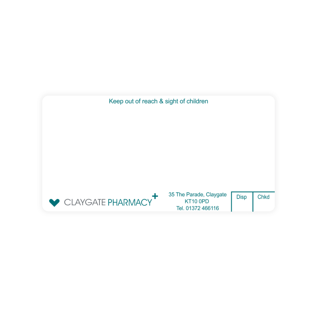 [EMT4609] Claygate Pharmacy Labels