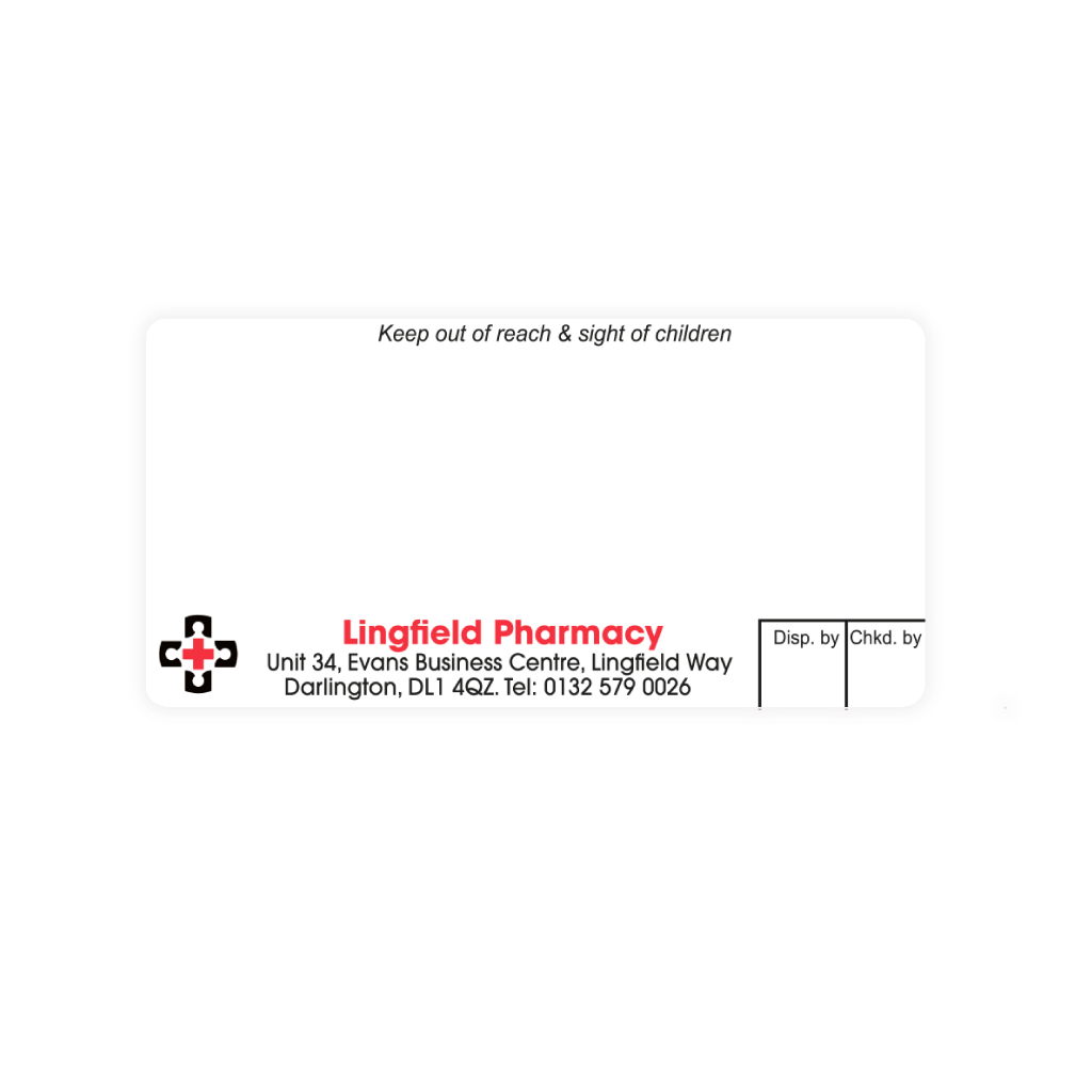 [EMT4736] Lingfield Pharmacy Labels