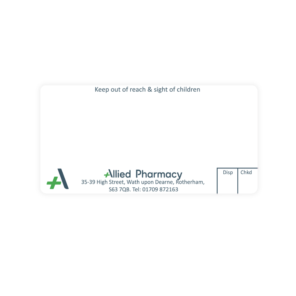 [EMT4738] Allied Wath Pharmacy Labels 