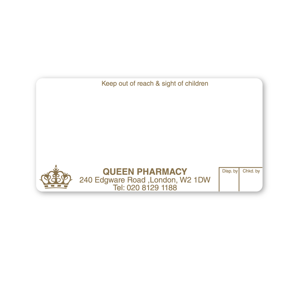 [EMT4753] Queens Pharmacy Labels 