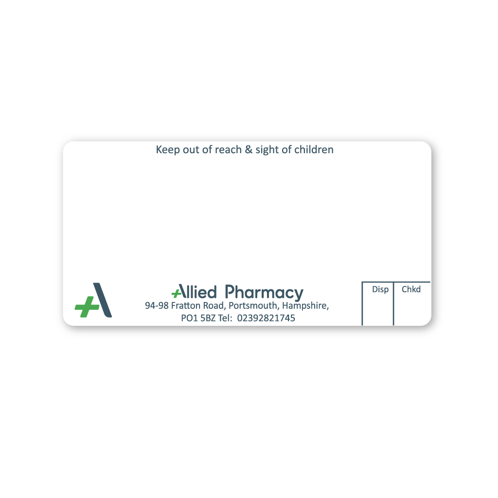 Allied Fratton Road Pharmacy Labels