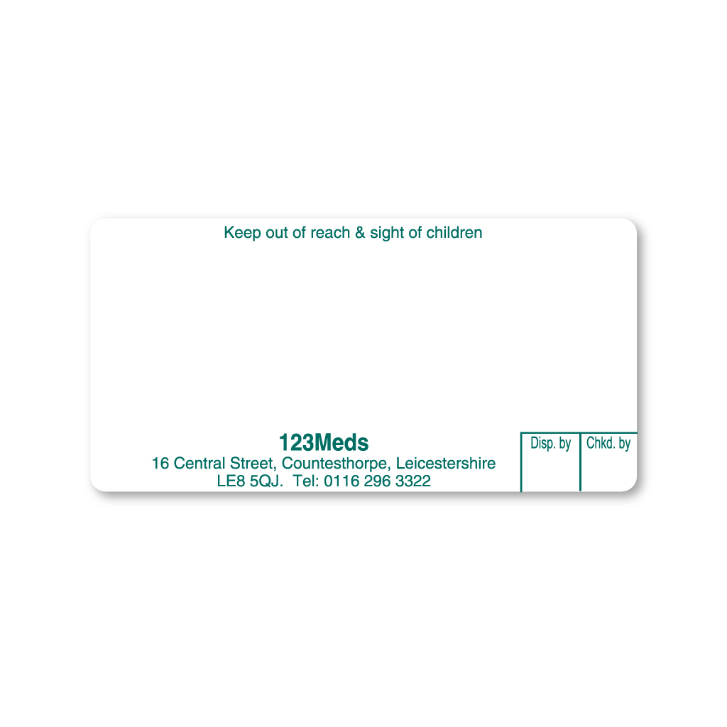 [EMT4767] Countesthorpe Chemist (123 Meds) Labels