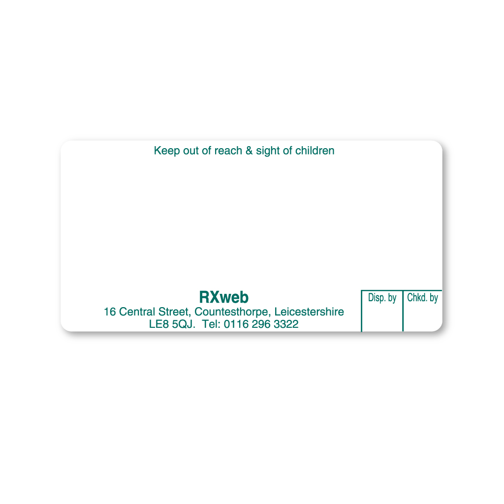 [EMT4768] Countesthorpe Chemist (RX Web) Labels