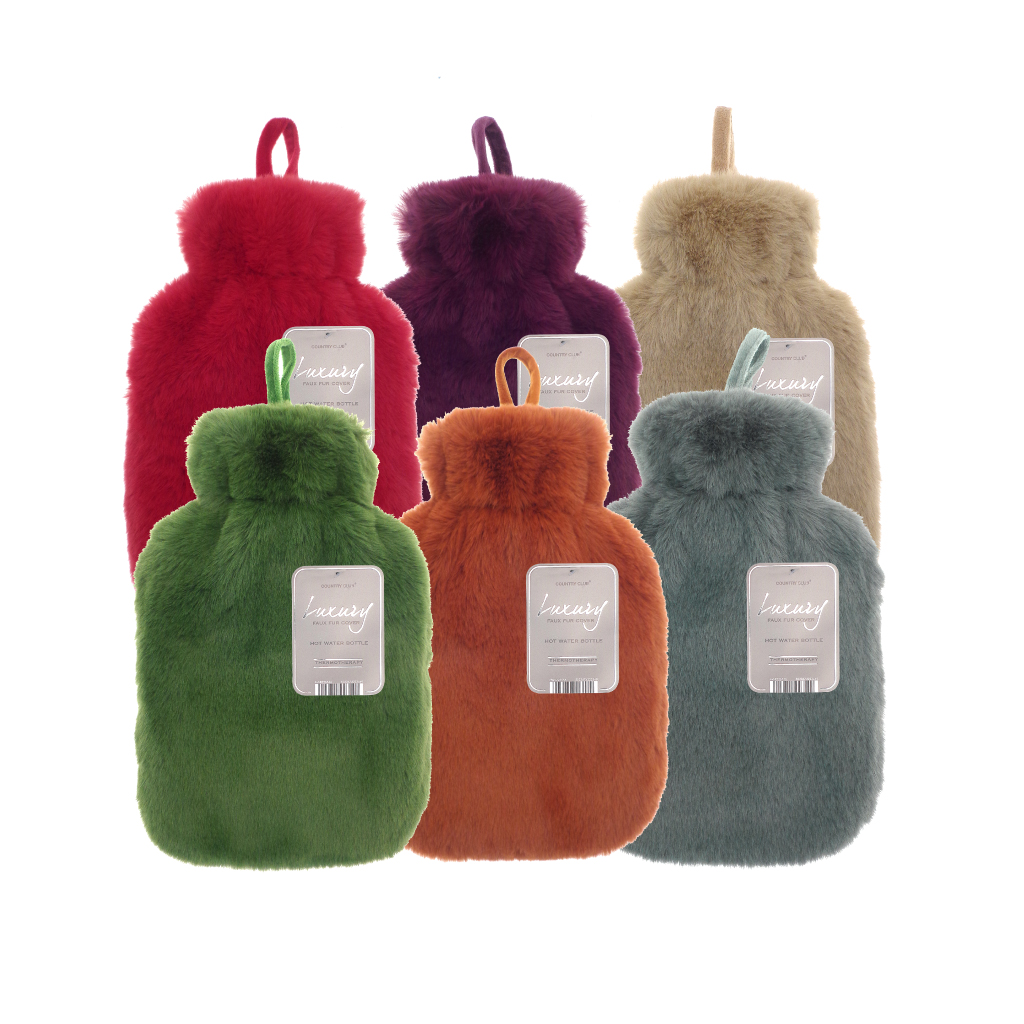 [HWB223556] Super Luxury Faux Fur Hot Water Bottle  