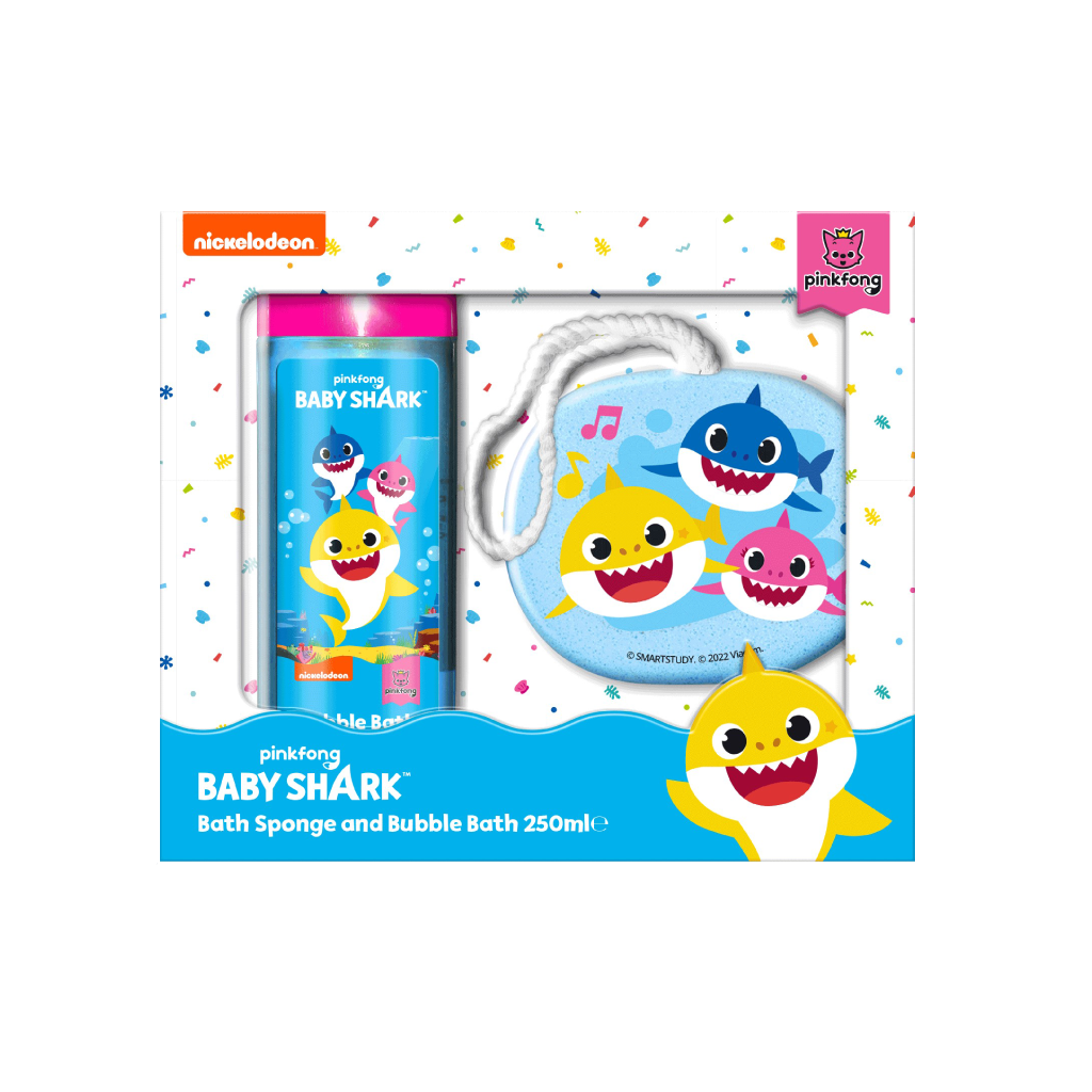 Baby Shark Bubble Bath & Sponge Set 