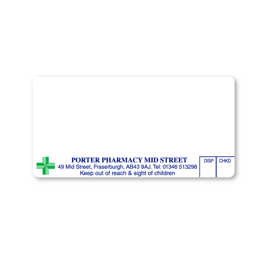 Porter Pharmacy (Mid Street) Labels