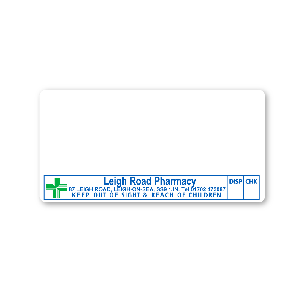 [EMT4782] Leigh Road Pharmacy Labels 