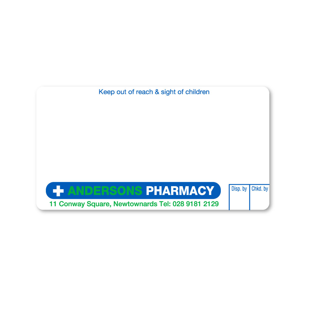 Andersons Pharmacy (11 Conway Square) Labels