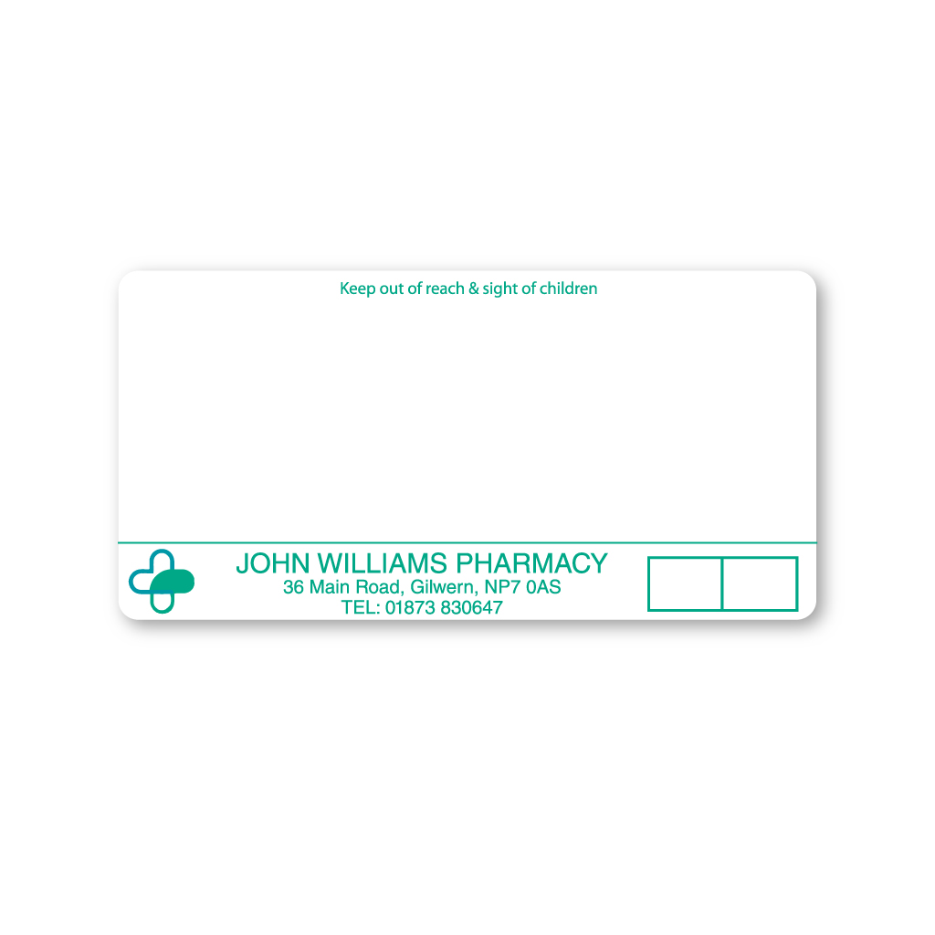 [EMT4788] Arsalan Khan Group   John Williams Pharmacy 36 Main Rd Labels